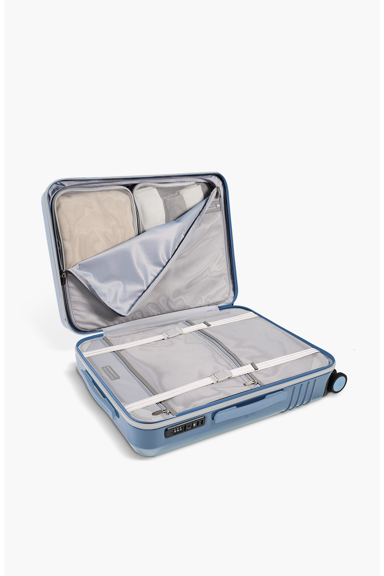 Check-In Luggage, Alternate, color, Slate Gloss / White Trim