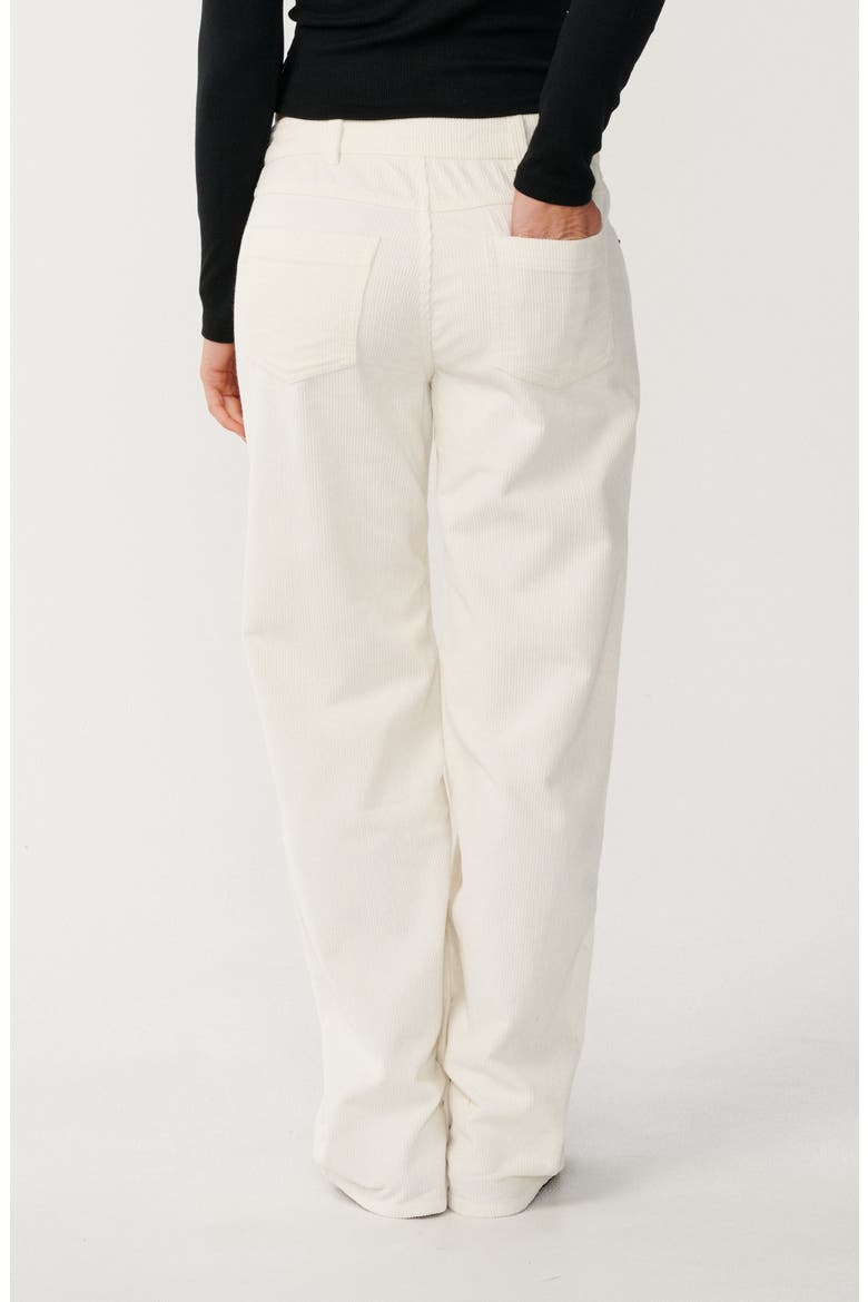 Aggie Relaxed Corduroy Pants, Alternate, color, BONE