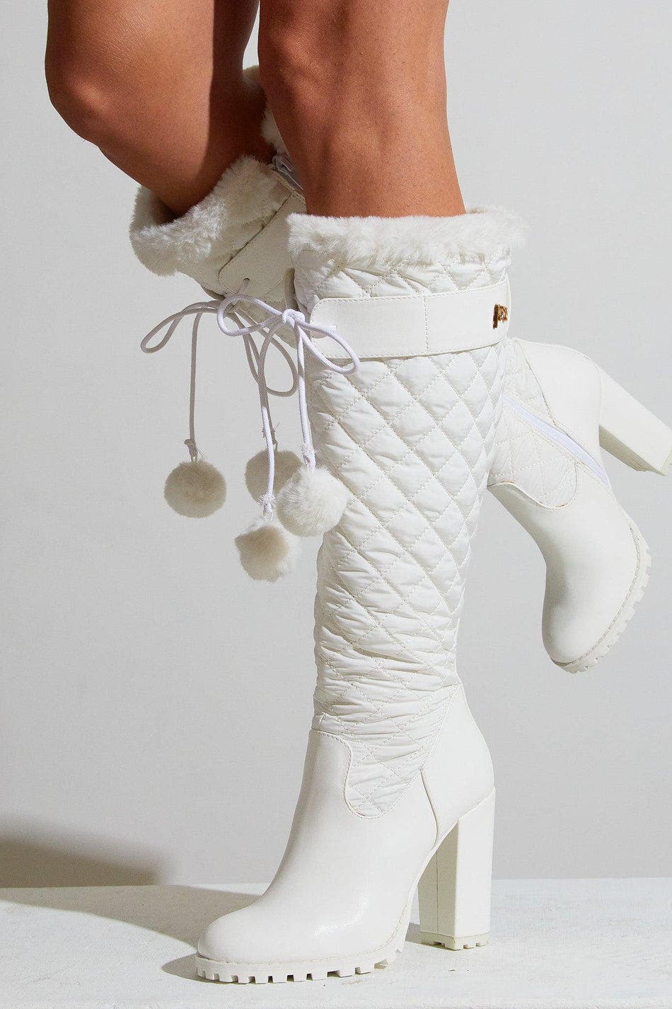 Puffer Boot, Alternate, color, WHITE