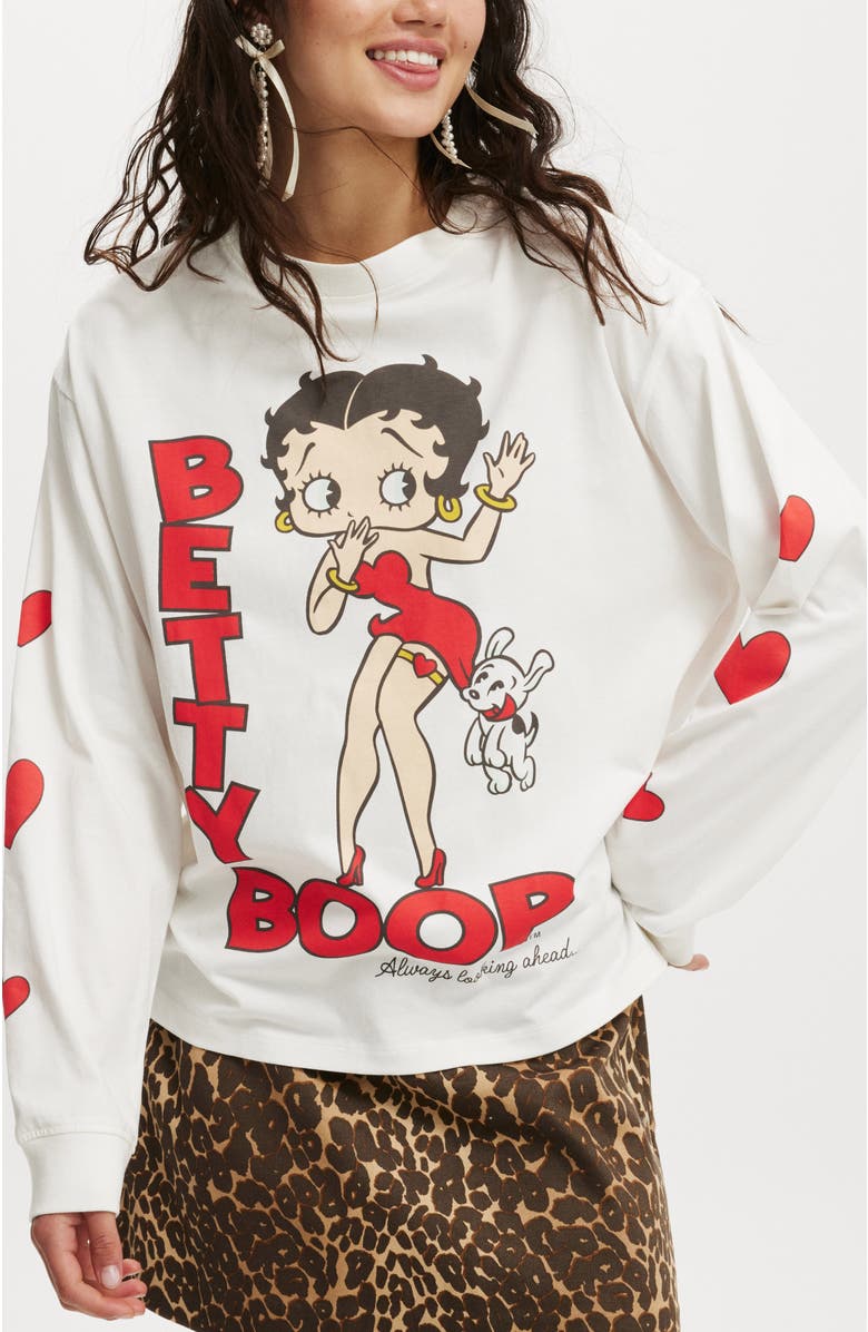 Cotton On License Oversized Long Sleeve Tee, Main, color, 