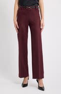 Anne Klein Pull On Wide Leg Faux Suede Pants