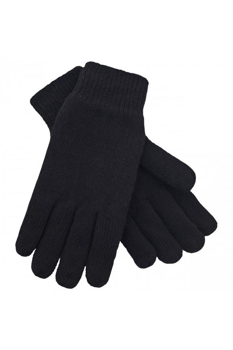 Bargo Knitted Gloves, Alternate, color, Black