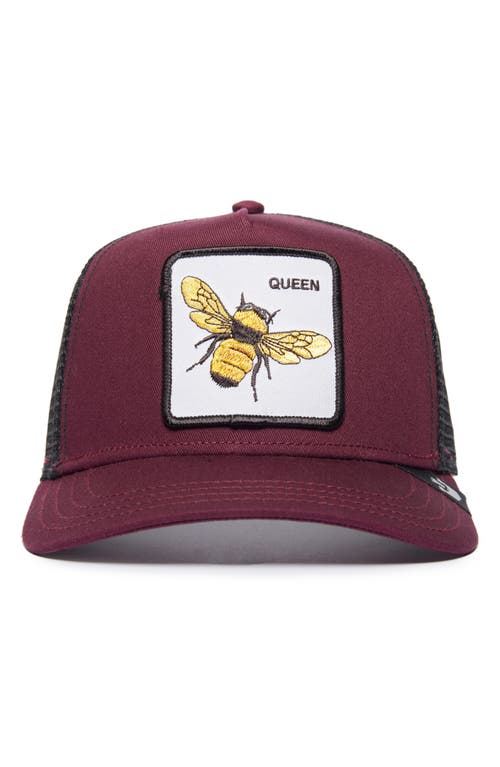 Goorin Bros . The Queen Bee Trucker Hat In Burgundy