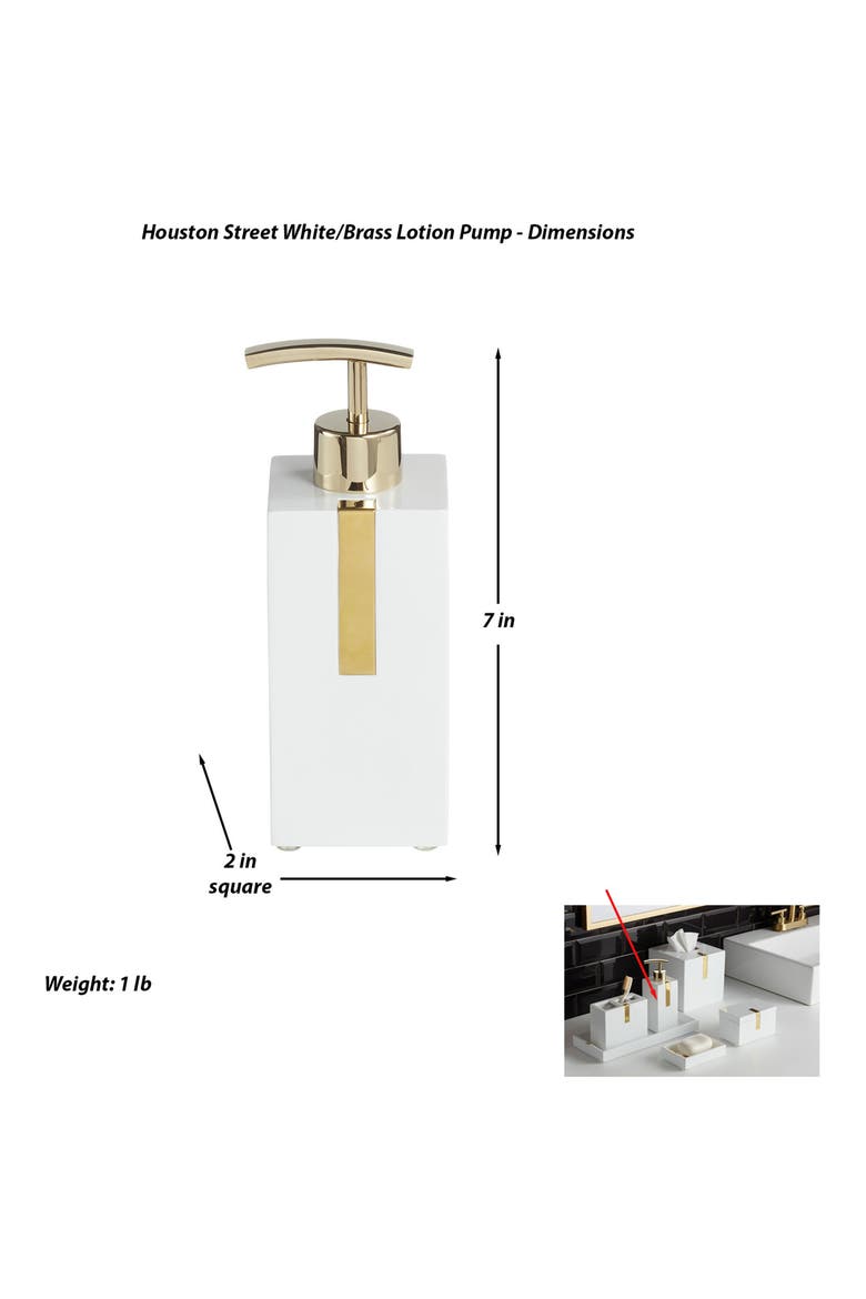Houston Street Soap Dispenser, Alternate, color, WHITE