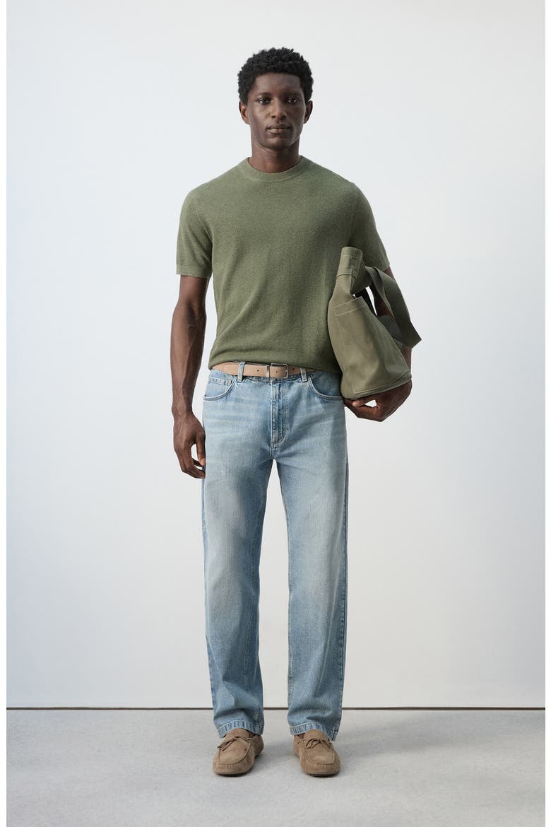 Fine Knit T-Shirt, Alternate, color, FOREST GREEN