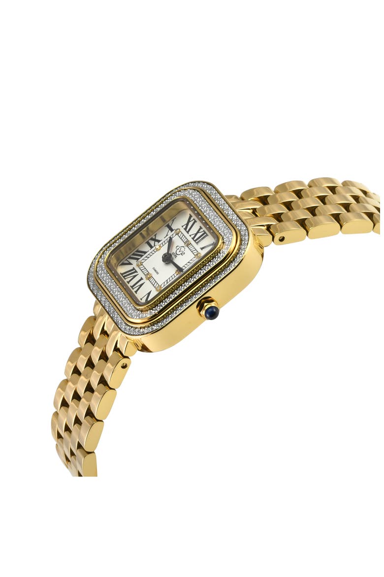 Bellagio Diamond Swiss Bracelet Watch, 30mm, Alternate, color, GOLD