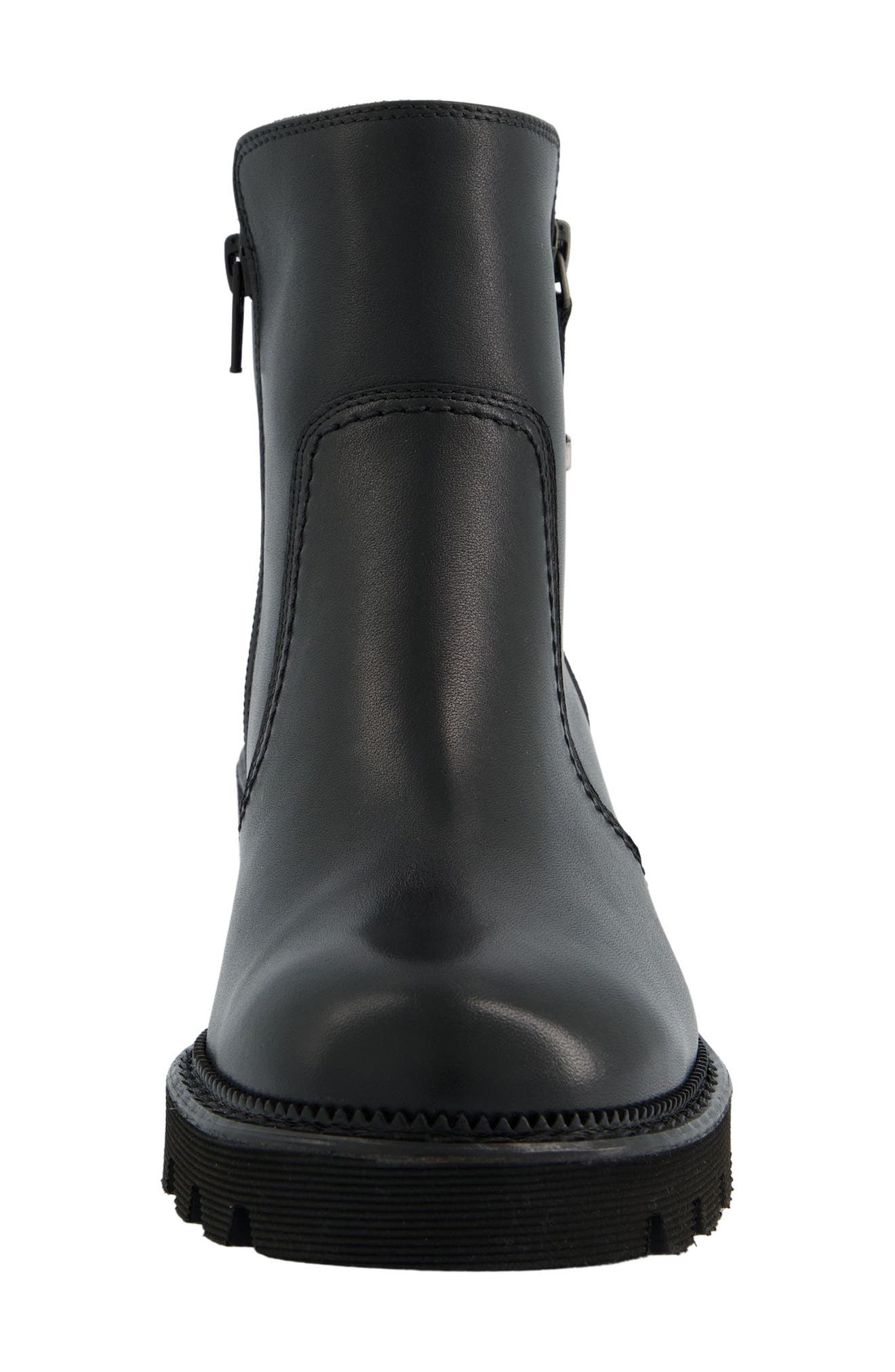 Paul Green Carina Block Heel Bootie, Alternate, color, Black Leather