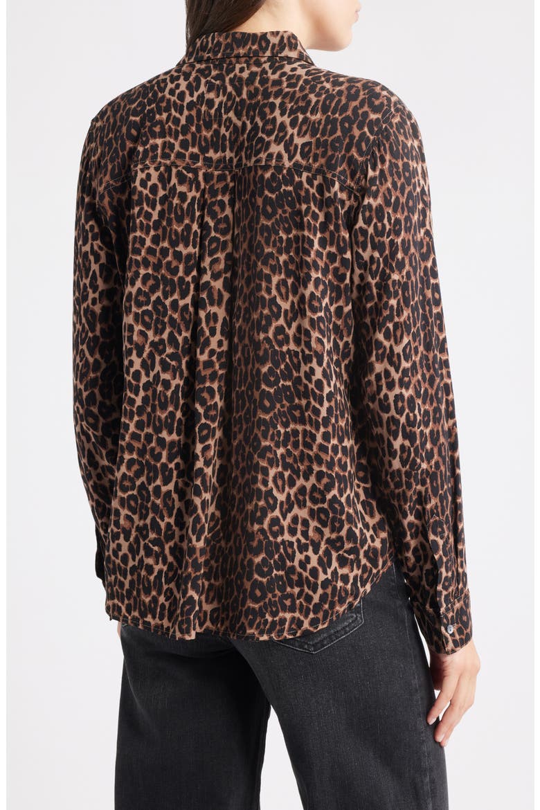 Josephine Print Shirt, Alternate, color, BROWN NALA