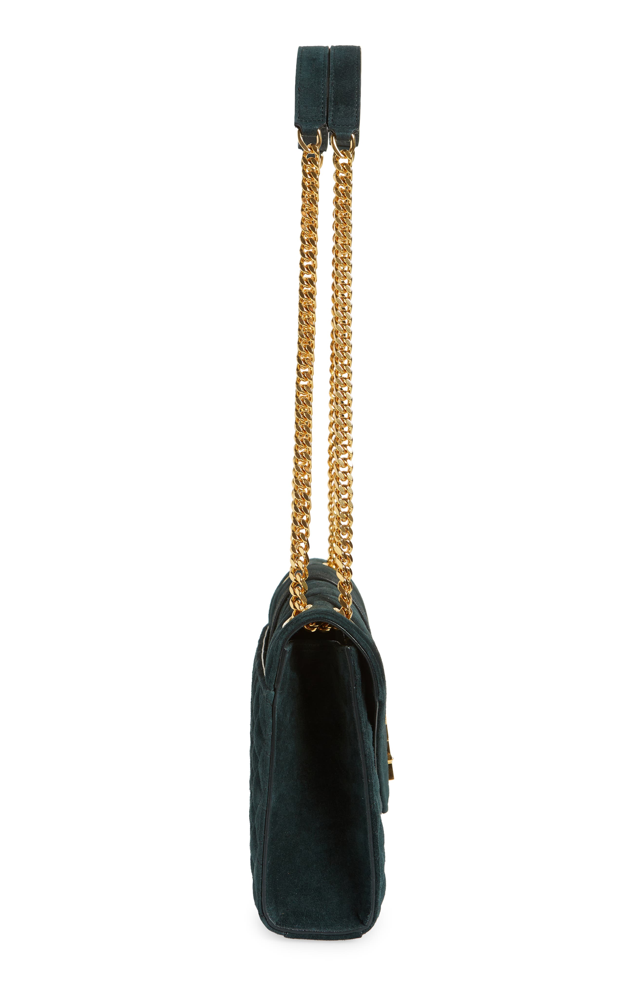 Medium Cassandra Suede Envelope Bag, Alternate, color, ALGAE