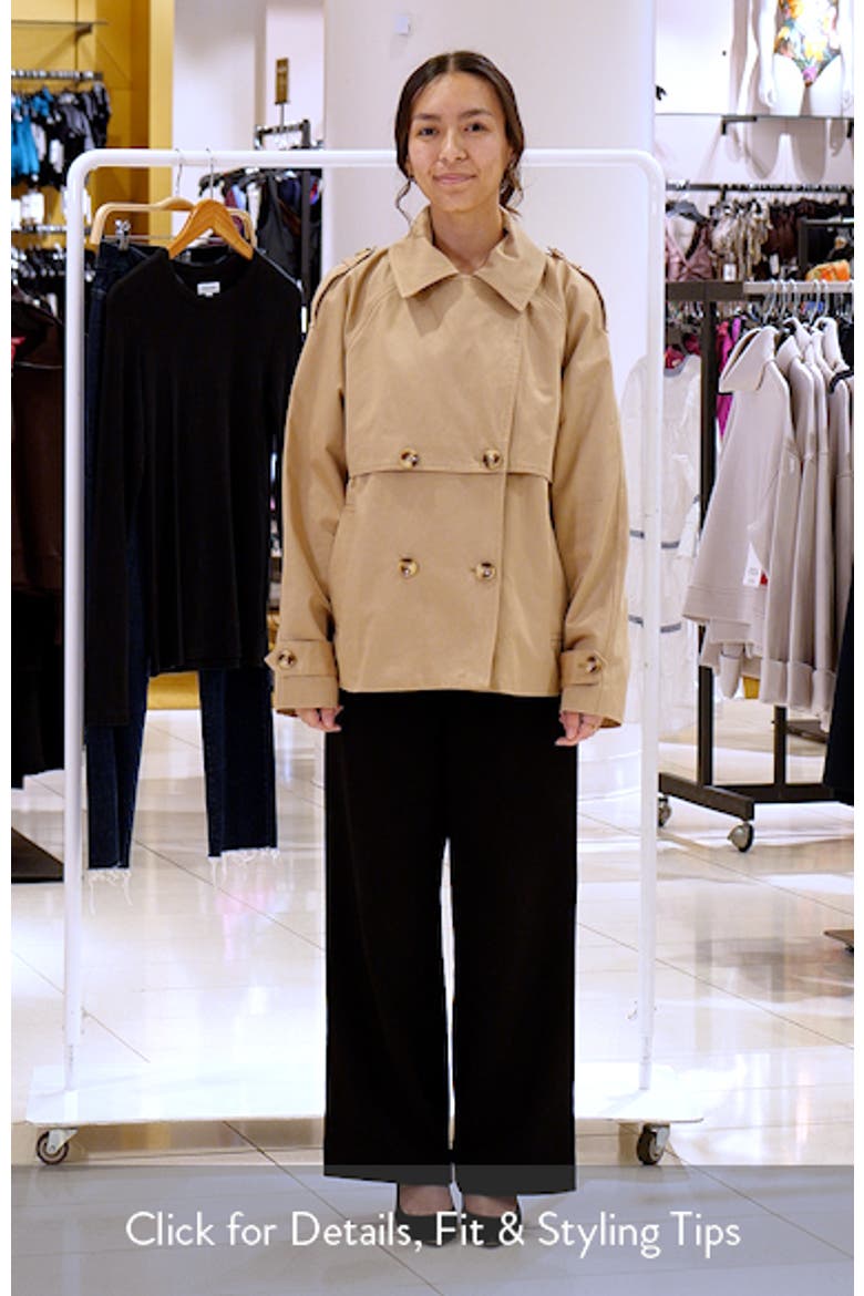 Short Cotton Trench Coat video