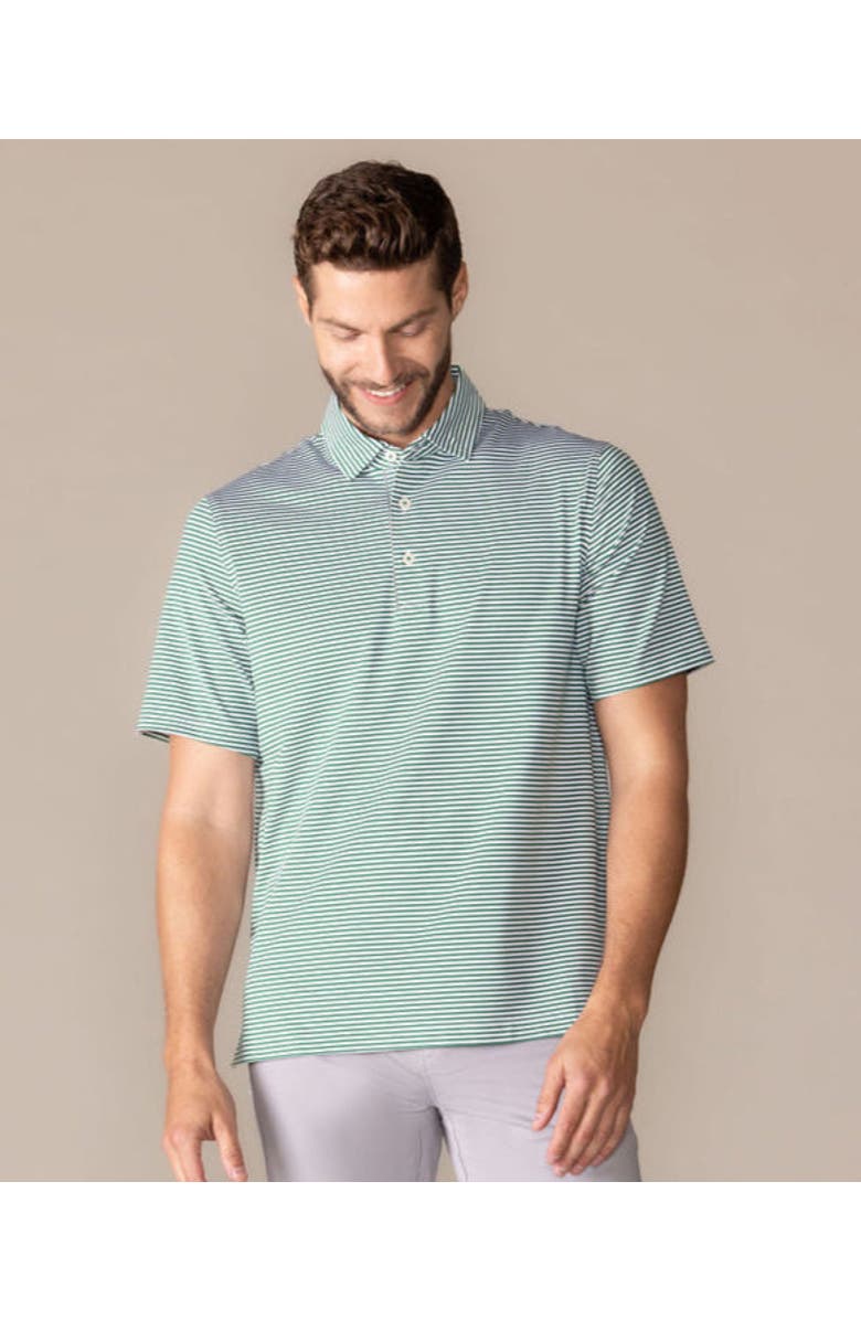 ASHWORTH GOLF Fairway Polo, Alternate, color, Club Green/White