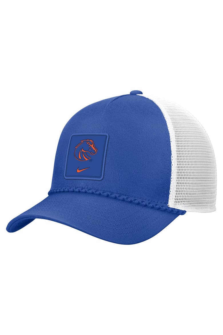 Men's Nike Royal Boise State Broncos 2026 On-Field Rope Adjustable Trucker Hat, Main, color, Royal