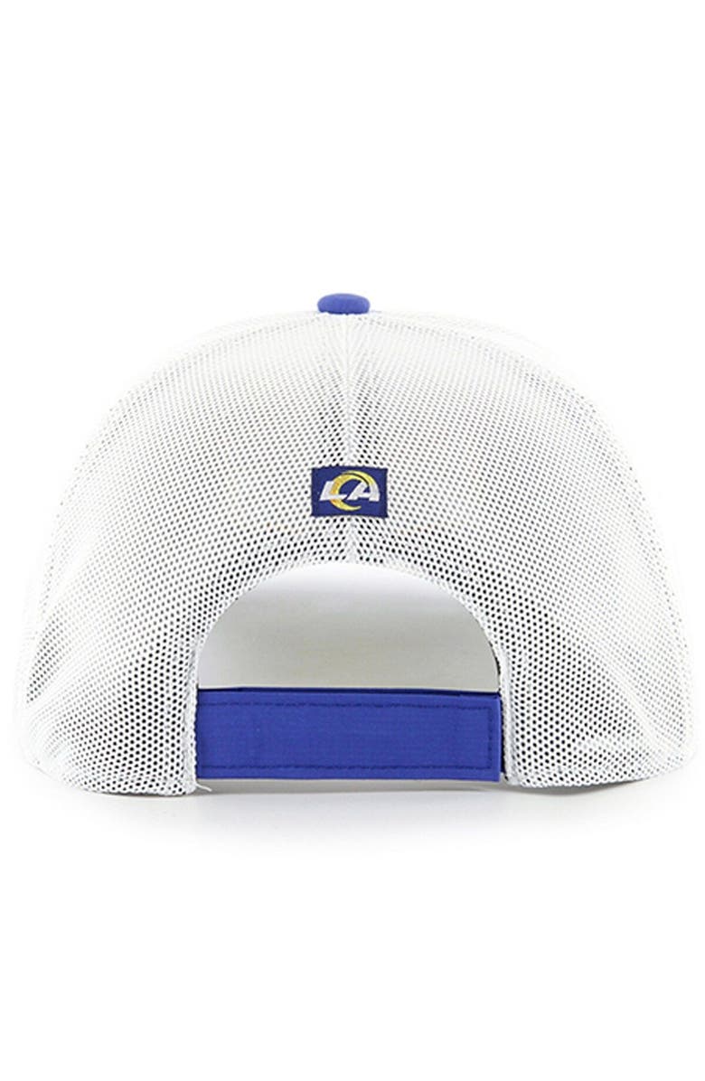 '47 Men's '47 Royal Los Angeles Rams Burgess Trucker Adjustable Hat, Alternate, color, Royal