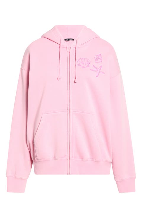 Seashell Front Zip Hoodie