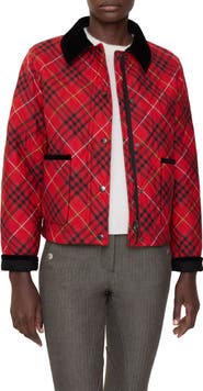 Burberry Oldham Check Quilted Barn Jacket