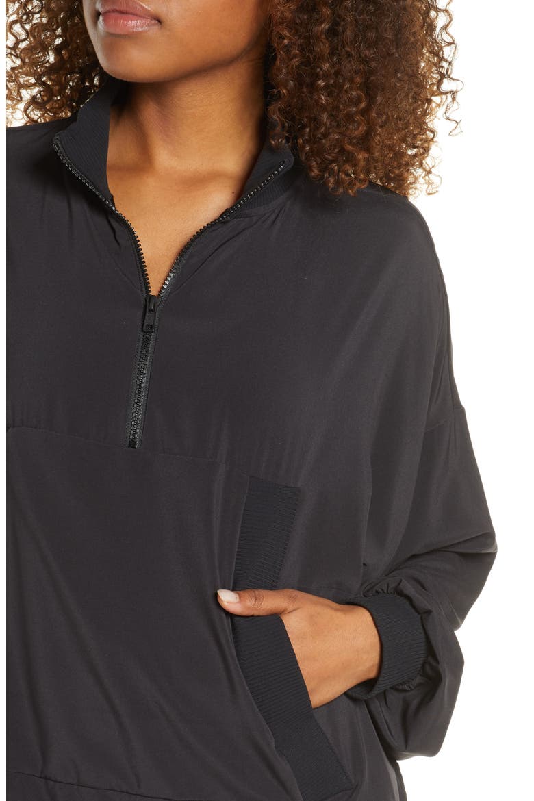 City Girl Quarter Zip Pullover, Alternate, color, BLACK