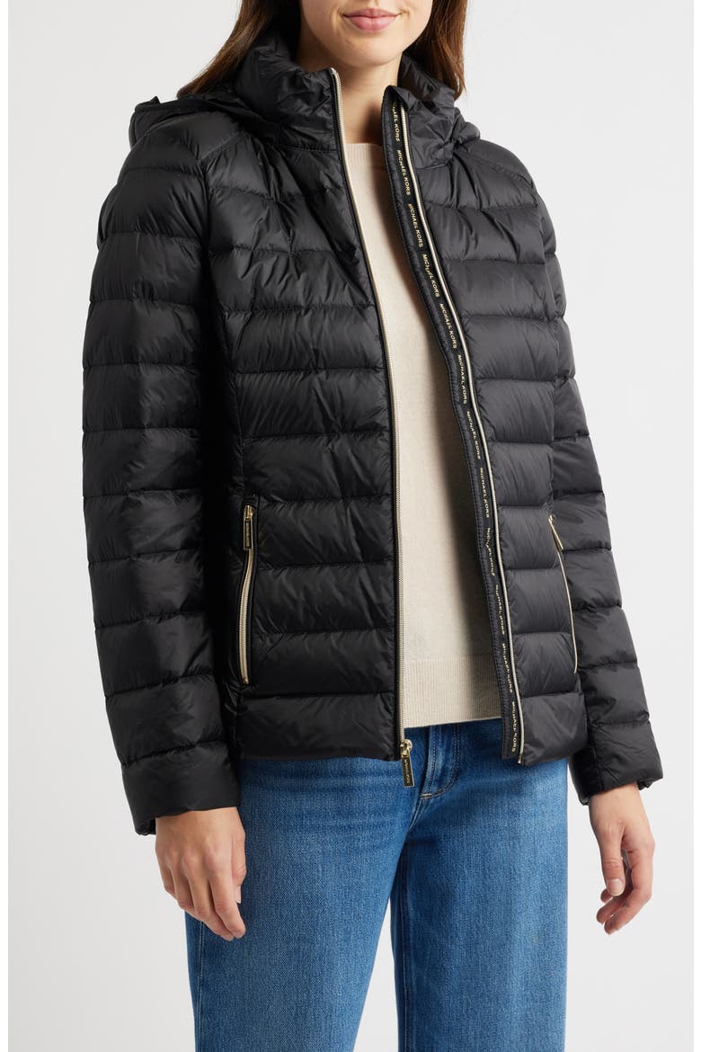 Hooded 650 Fill Power Down Jacket, Alternate, color, BLACK