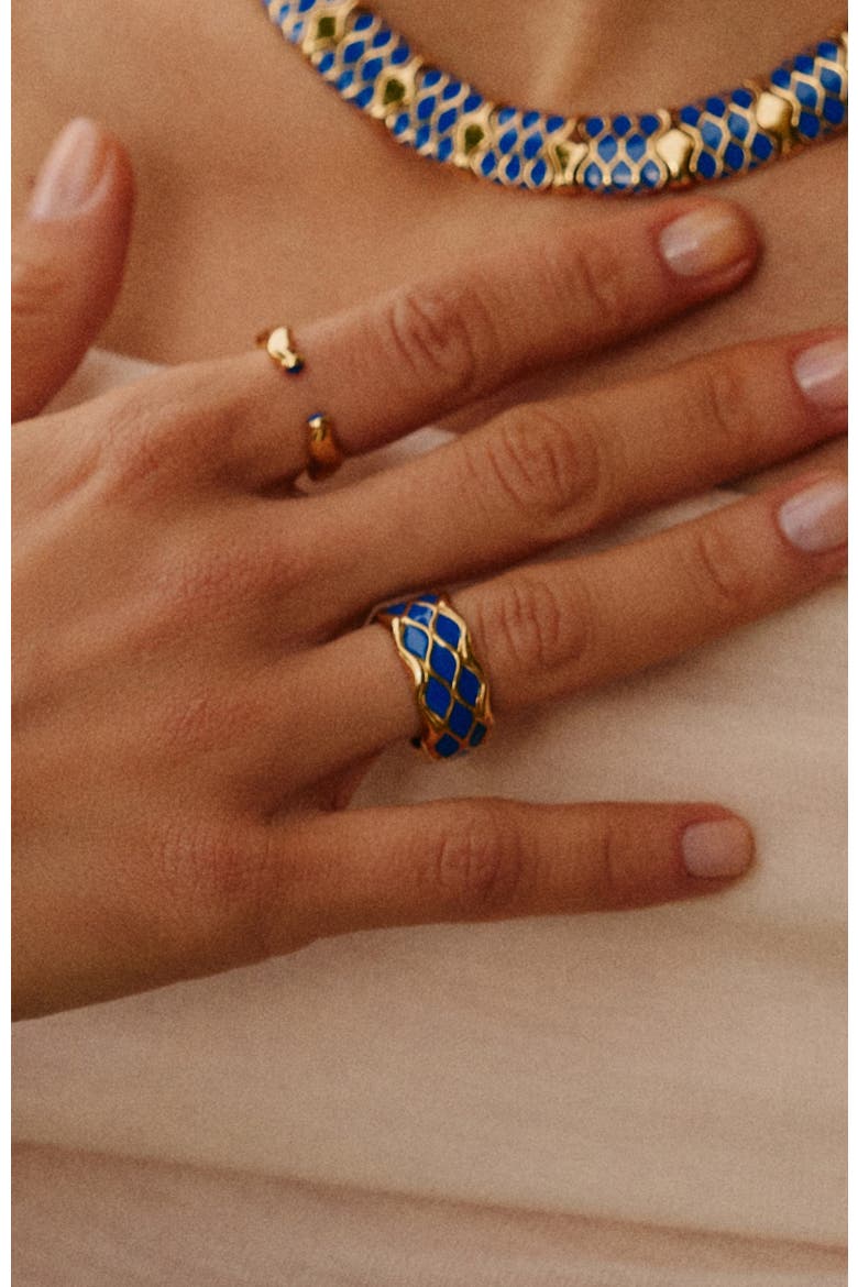 Nirah Ring, Alternate, color, Gold&Blue