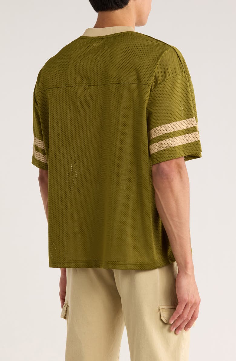 Goodie Two Sleeves Shelby Logo Jersey, Alternate, color, Sphagnum / Pale Khaki