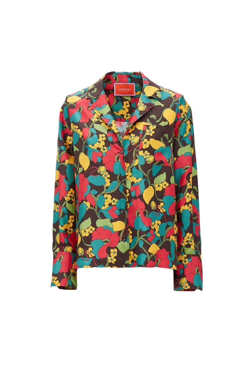 Milano Shirt Vines Brown, Alternate, color, Vines Brown