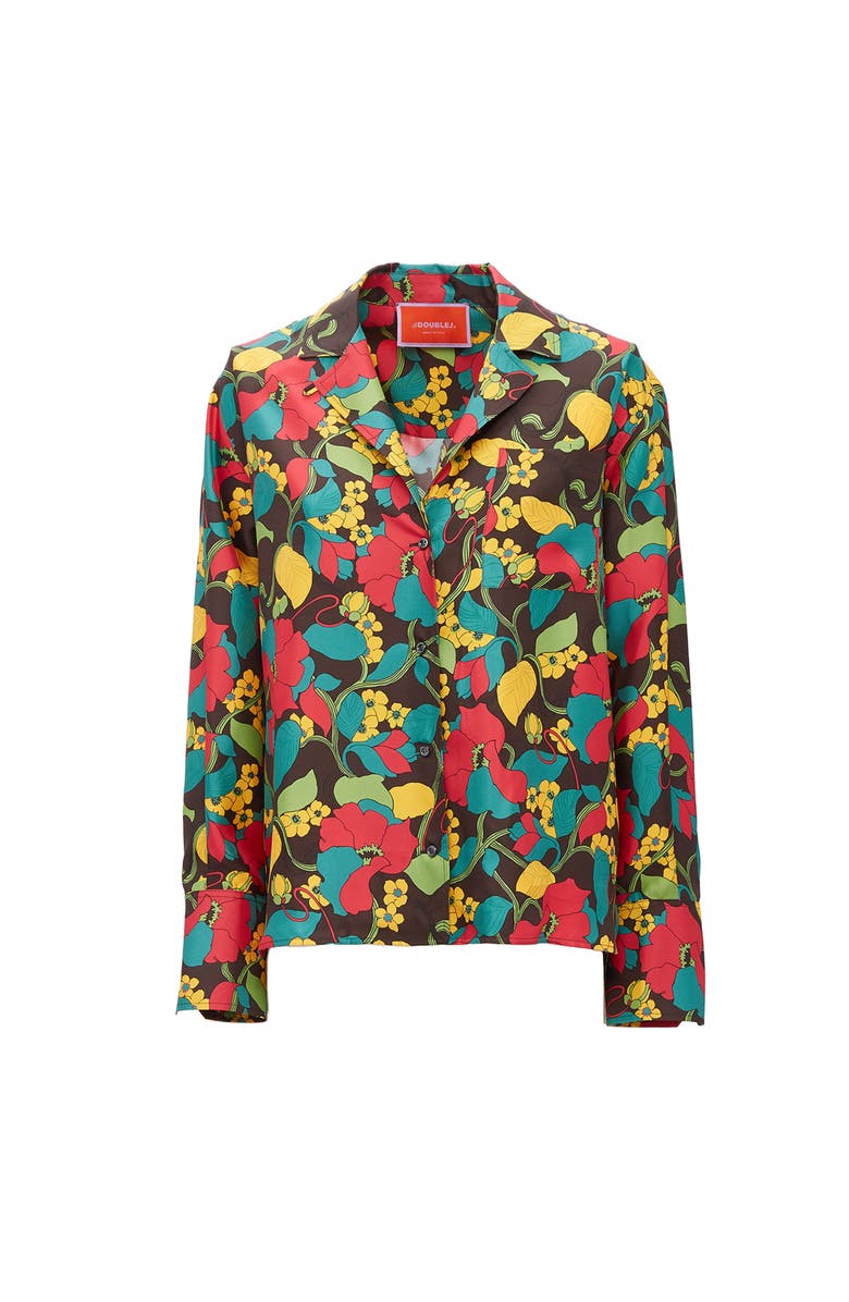 La DoubleJ Milano Shirt Vines Brown, Alternate, color, Vines Brown