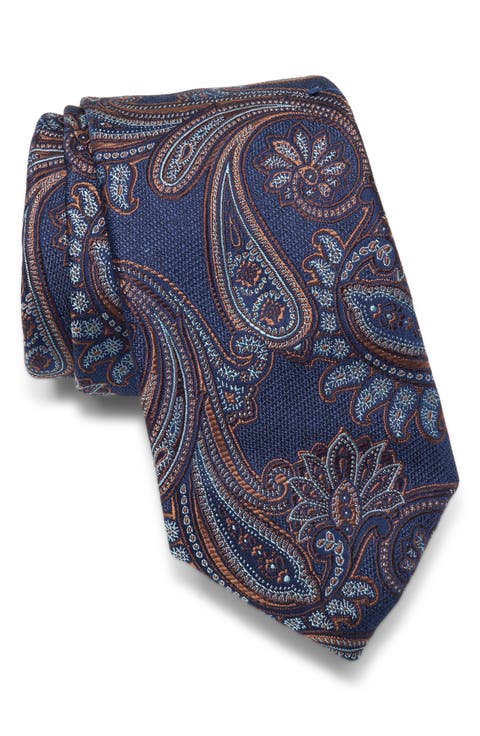 Mesa Paisley Jacquard Silk Tie