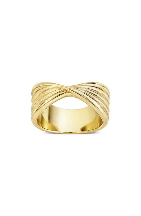 Genesis Sculpted Crossover Ring