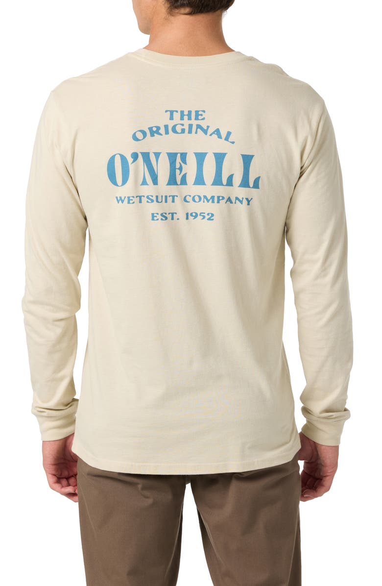 O'Neill Wedges Graphic Long Sleeve T-Shirt, Alternate, color, Light Khaki