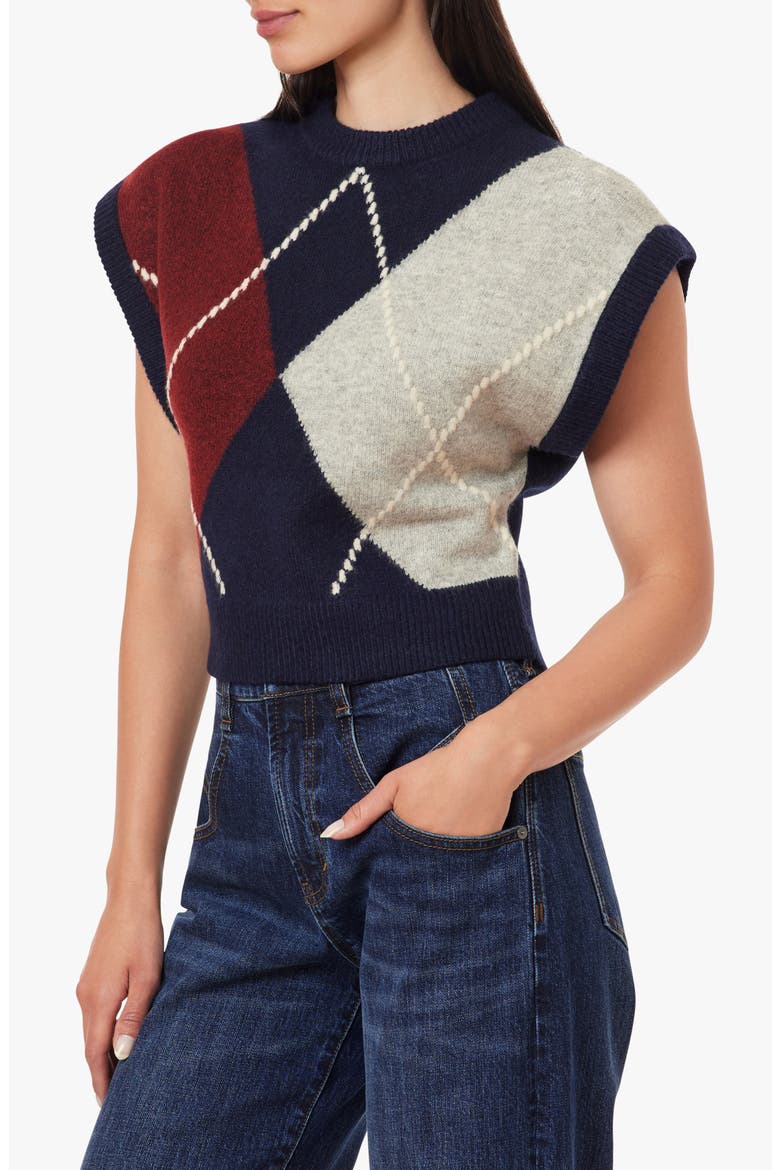 Argyle Sweater Vest, Alternate, color, NAVY WITH WINETASTING