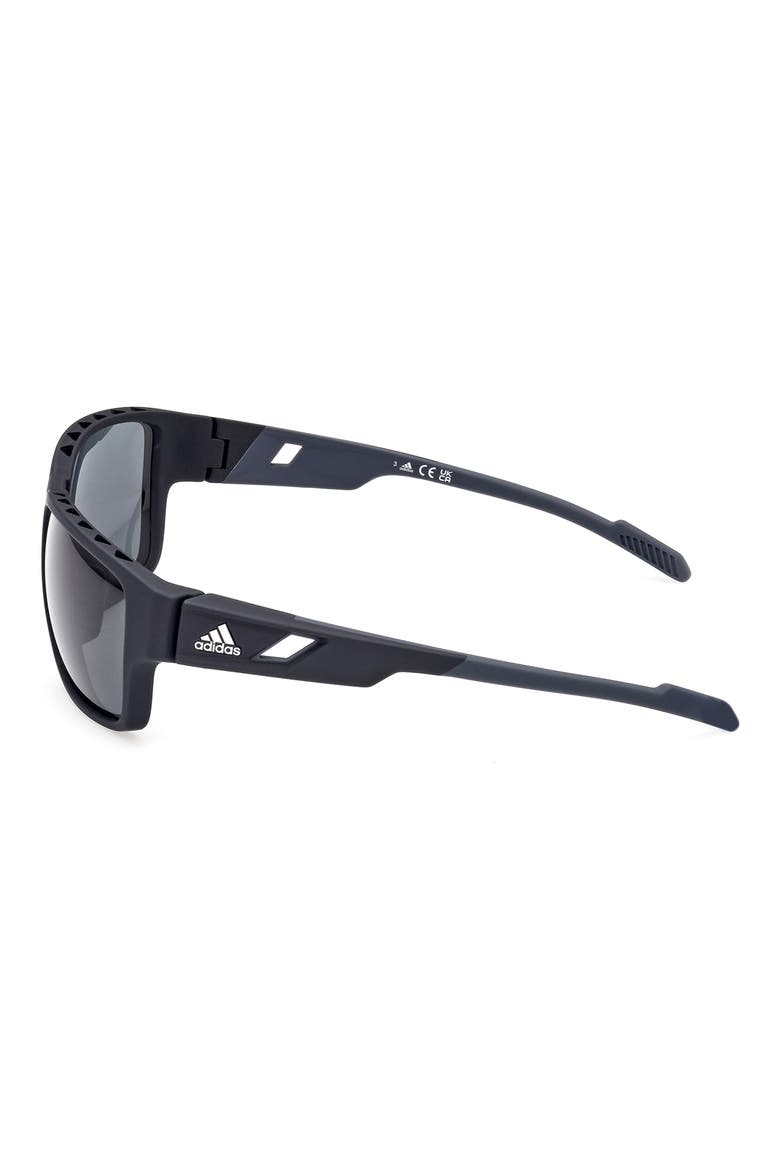61mm Navigator Sunglasses, Alternate, color, BLACK / SMOKE POLARIZED