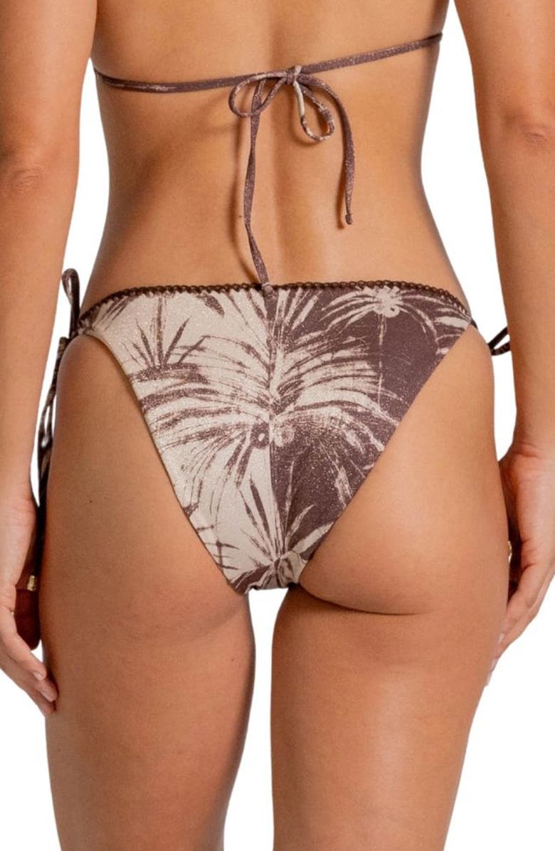 Cosita Linda American Fit Side Tie Bikini Bottoms, Alternate, color, Coffee Bean