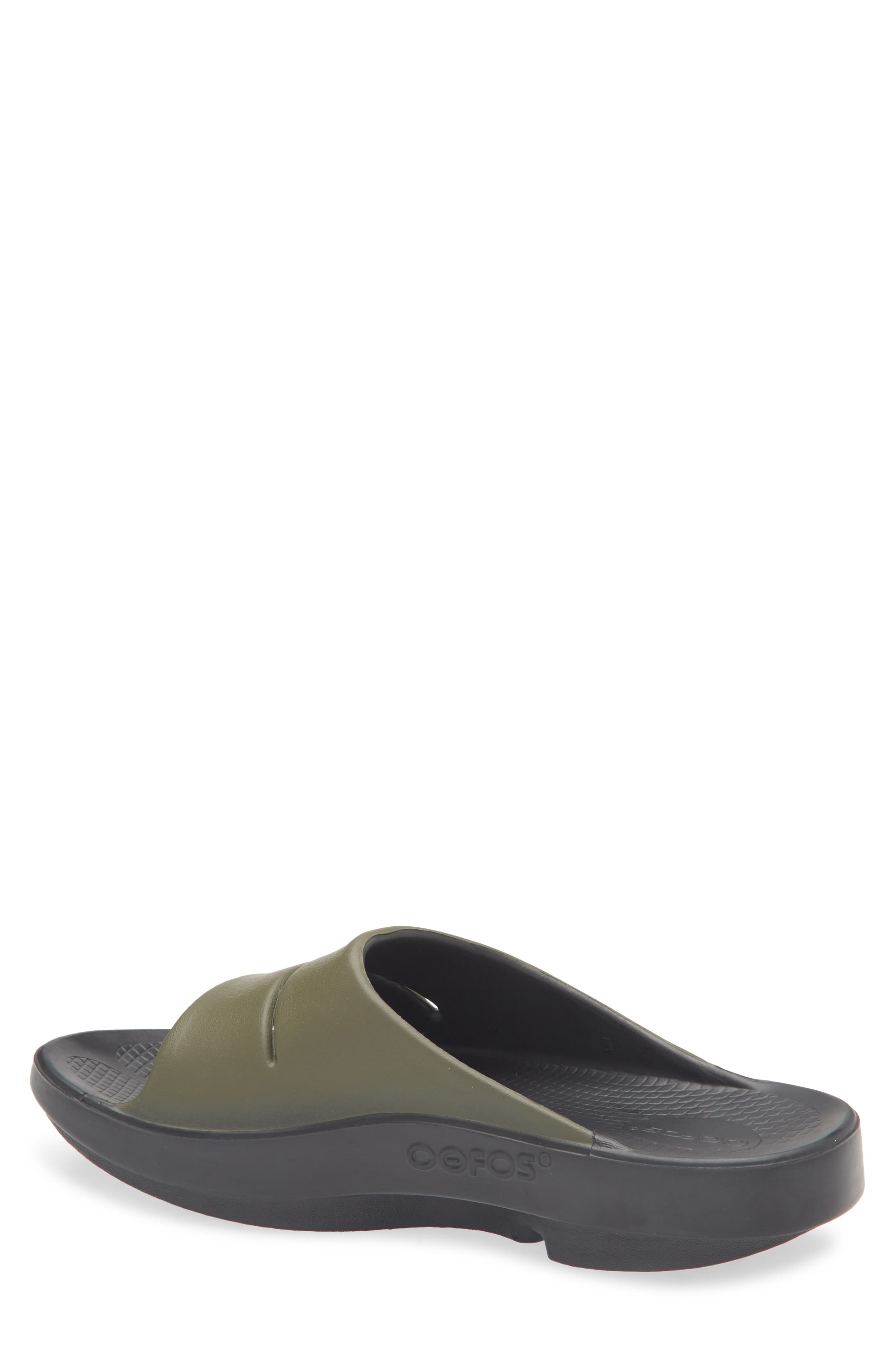 Oofos Ooahh Sport Slide Sandal, Alternate, color, Tactical Green