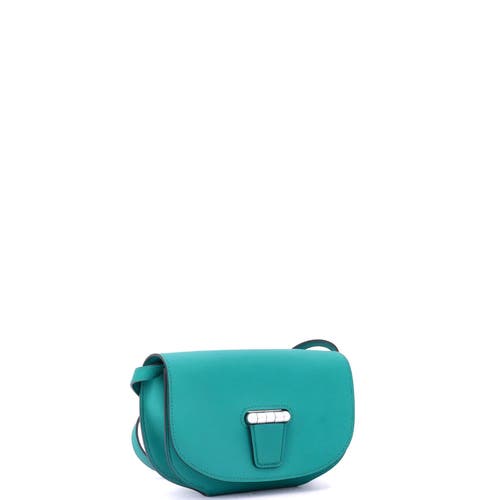 Pre-owned Hermes Hermes Convoyeur Crossbody Bag Swift Mini In Blue