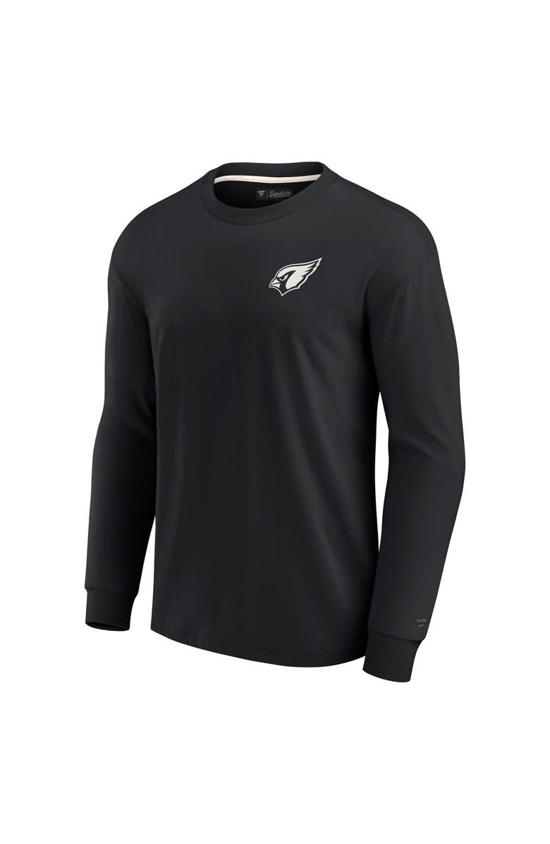 Fanatics Signature Unisex Fanatics Signature Black Arizona Cardinals Elements Super Soft Long Sleeve T-Shirt, Alternate, color, Black