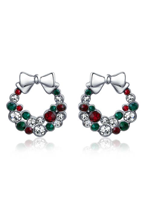 Christmas Wreath Earrings