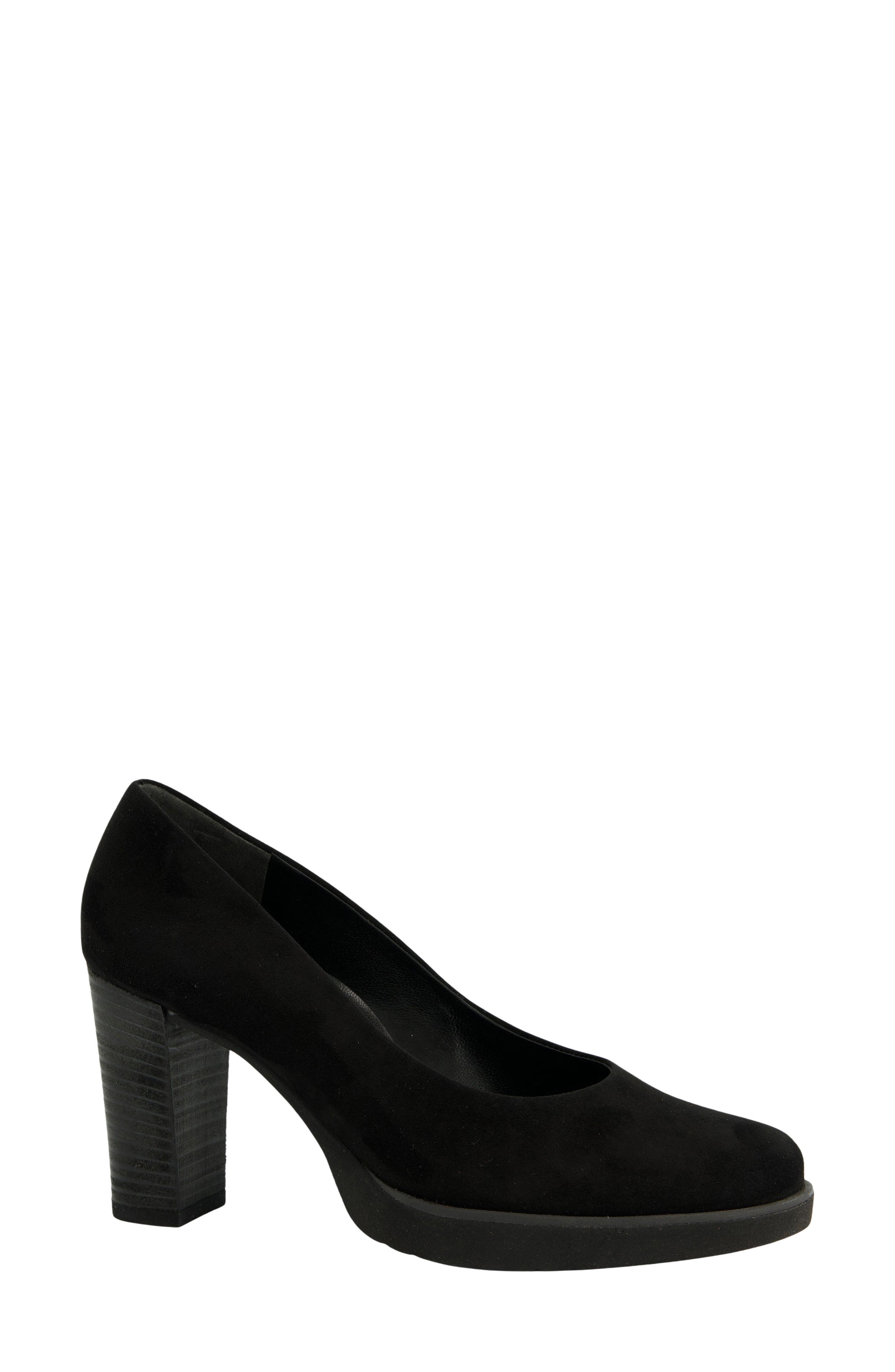 Finley Pump, Main, color, BLACK SUEDE COMBO