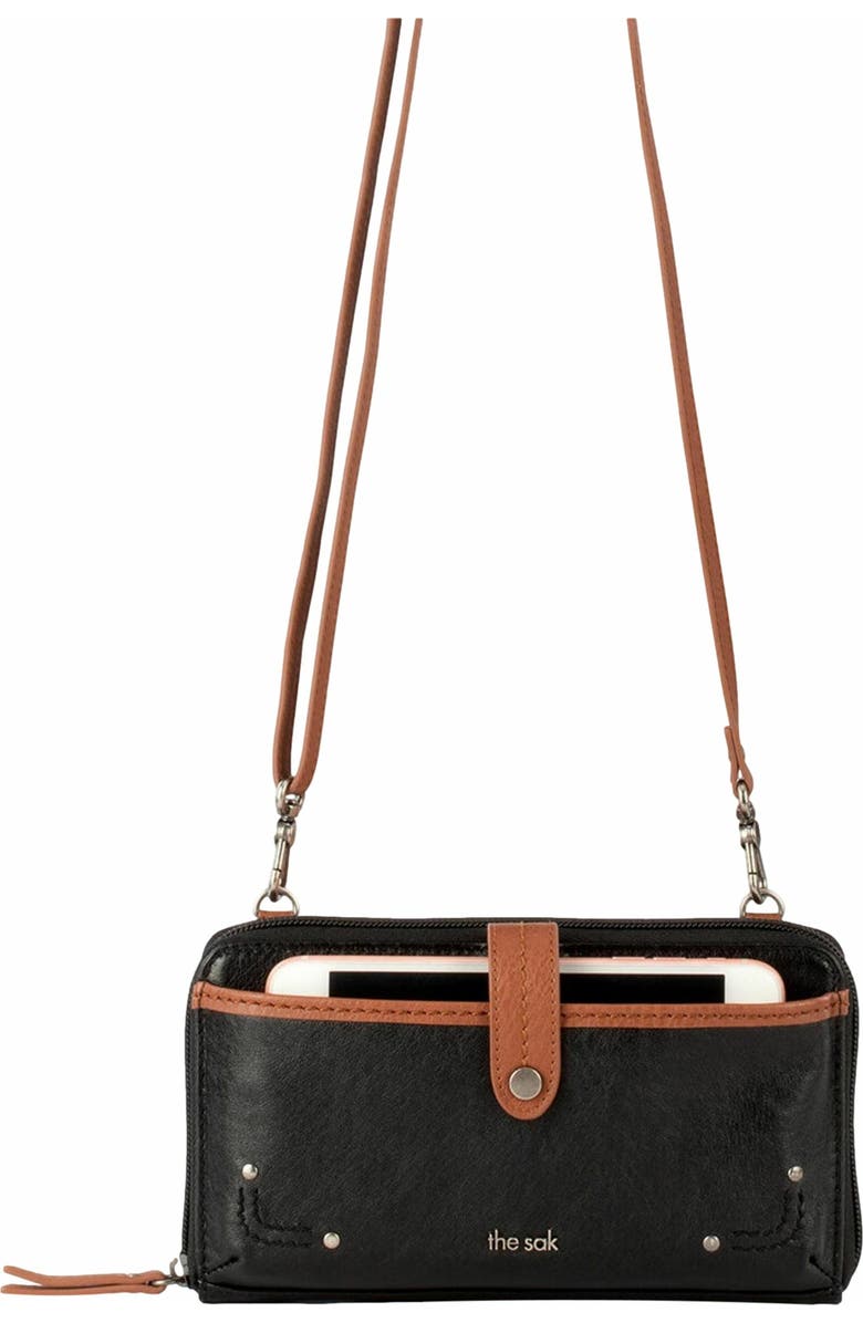 The Sak Iris Smartphone Crossbody Bag, Alternate, color, Black Onyx