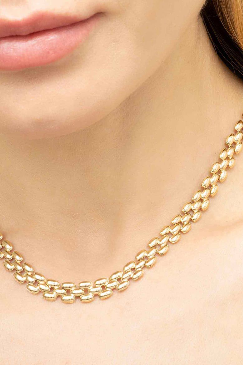 10K Yellow Gold 1956 Panther Necklace, Alternate, color, Yellow Gold