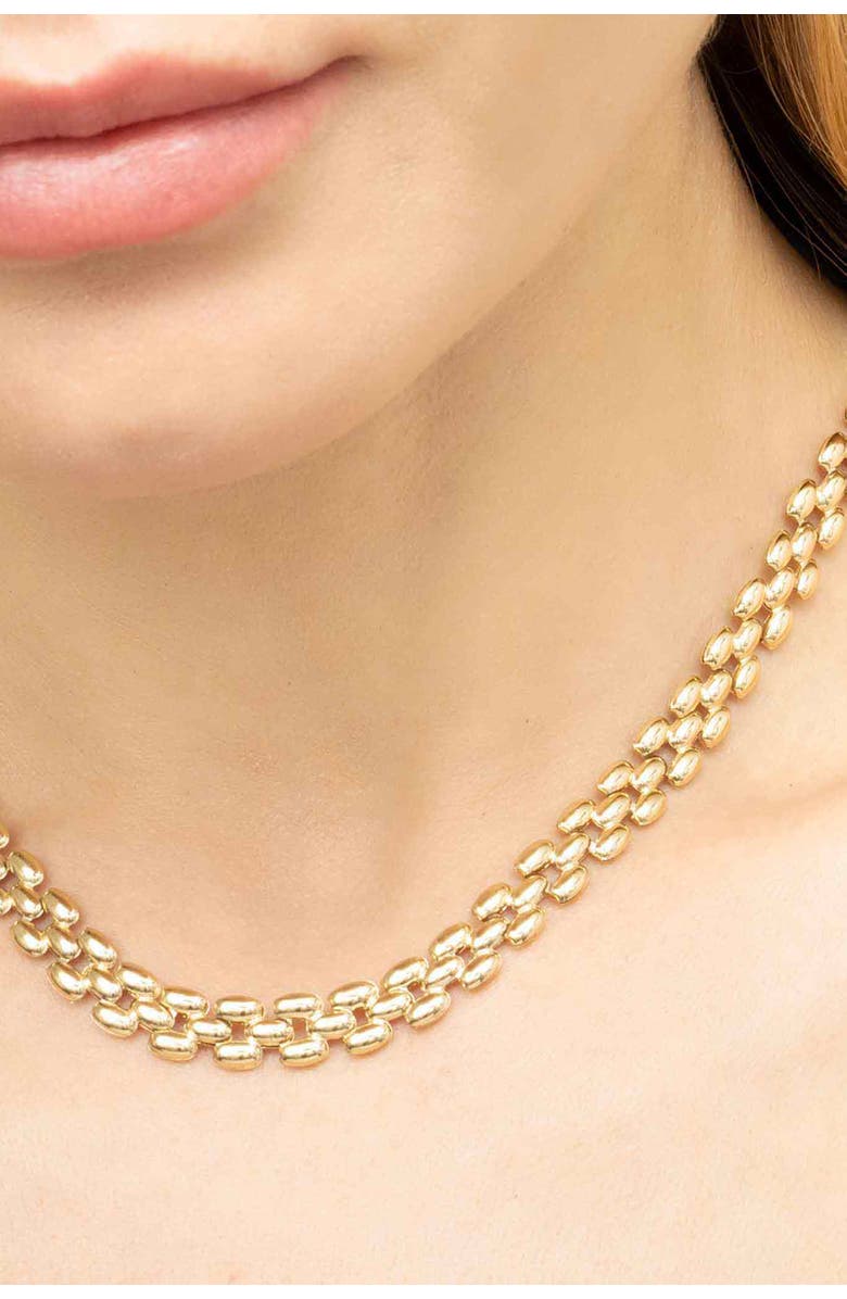 Oradina 10K Yellow Gold 1956 Panther Necklace, Alternate, color, Yellow Gold