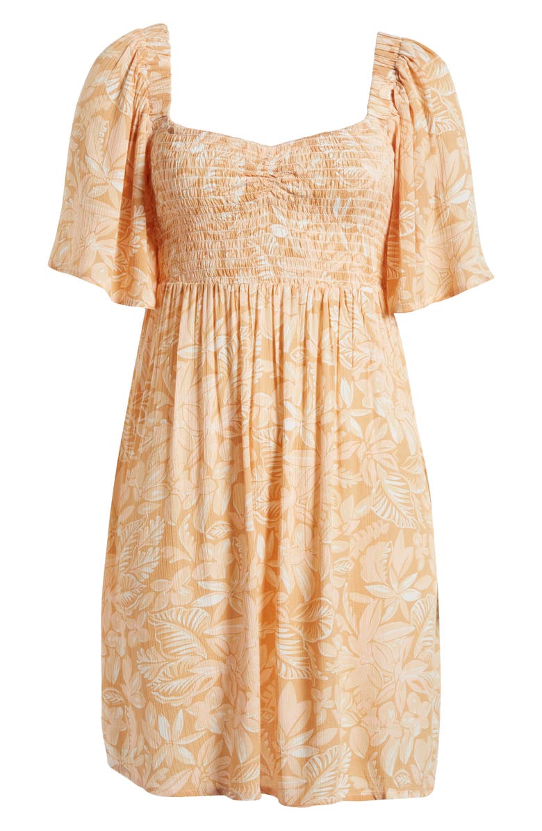 Roxy Golden Dawn Floral Minidress, Alternate, color, 