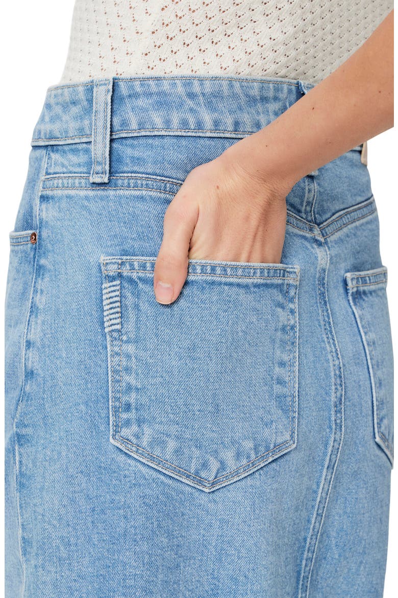 Angela Denim Midi Skirt, Alternate, color, YSABEL