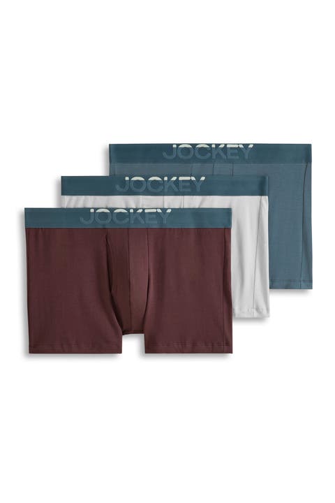Men's Cotton Stretch 3" Trunk - 3 Pack