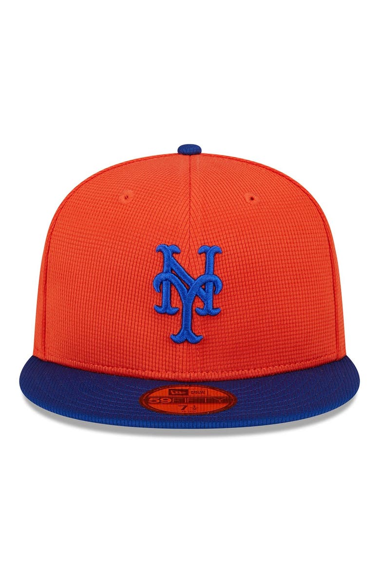 New Era Men's New Era  Orange/Royal New York Mets 2024 Spring Training 59FIFTY Fitted Hat, Alternate, color, 