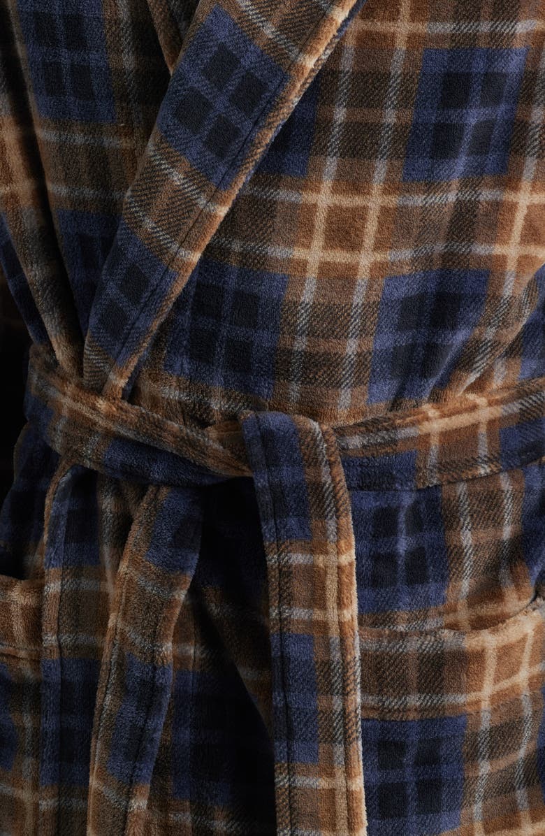 Majestic International Smoky Mountain Plush Fleece Robe, Alternate, color, Sienna