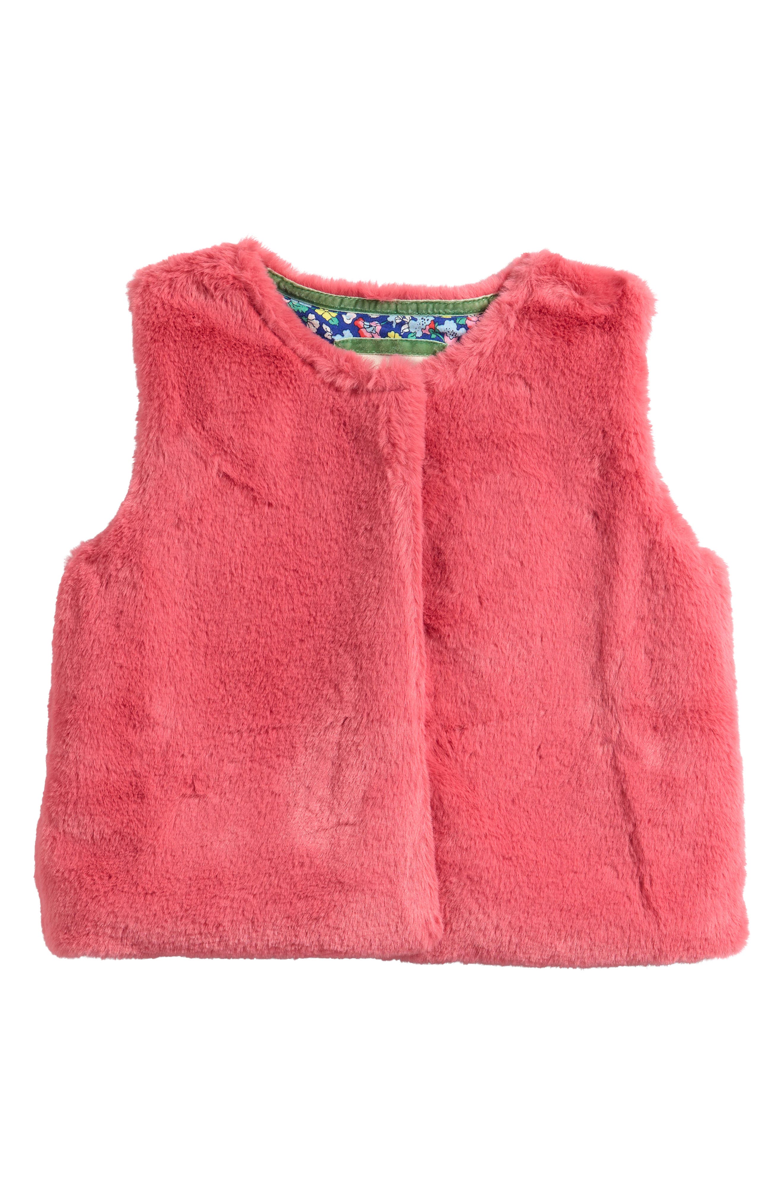 Mini Boden Kids' Faux Fur Vest