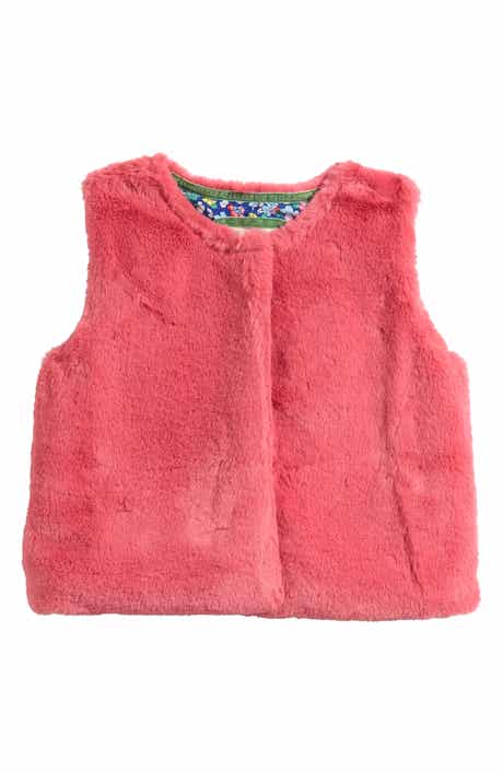 Mini Boden Kids' Faux Fur Vest