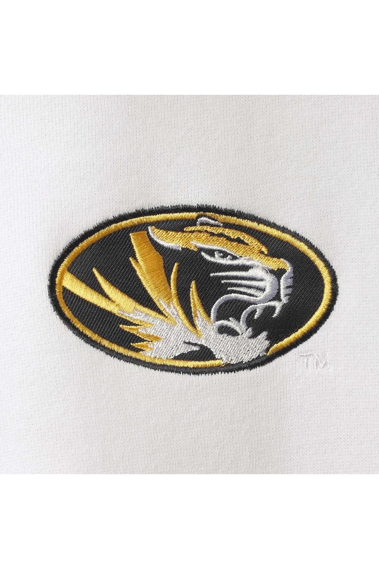 Men's Colosseum White Missouri Tigers Tortugas Logo Quarter-Zip Jacket, Alternate, color, White