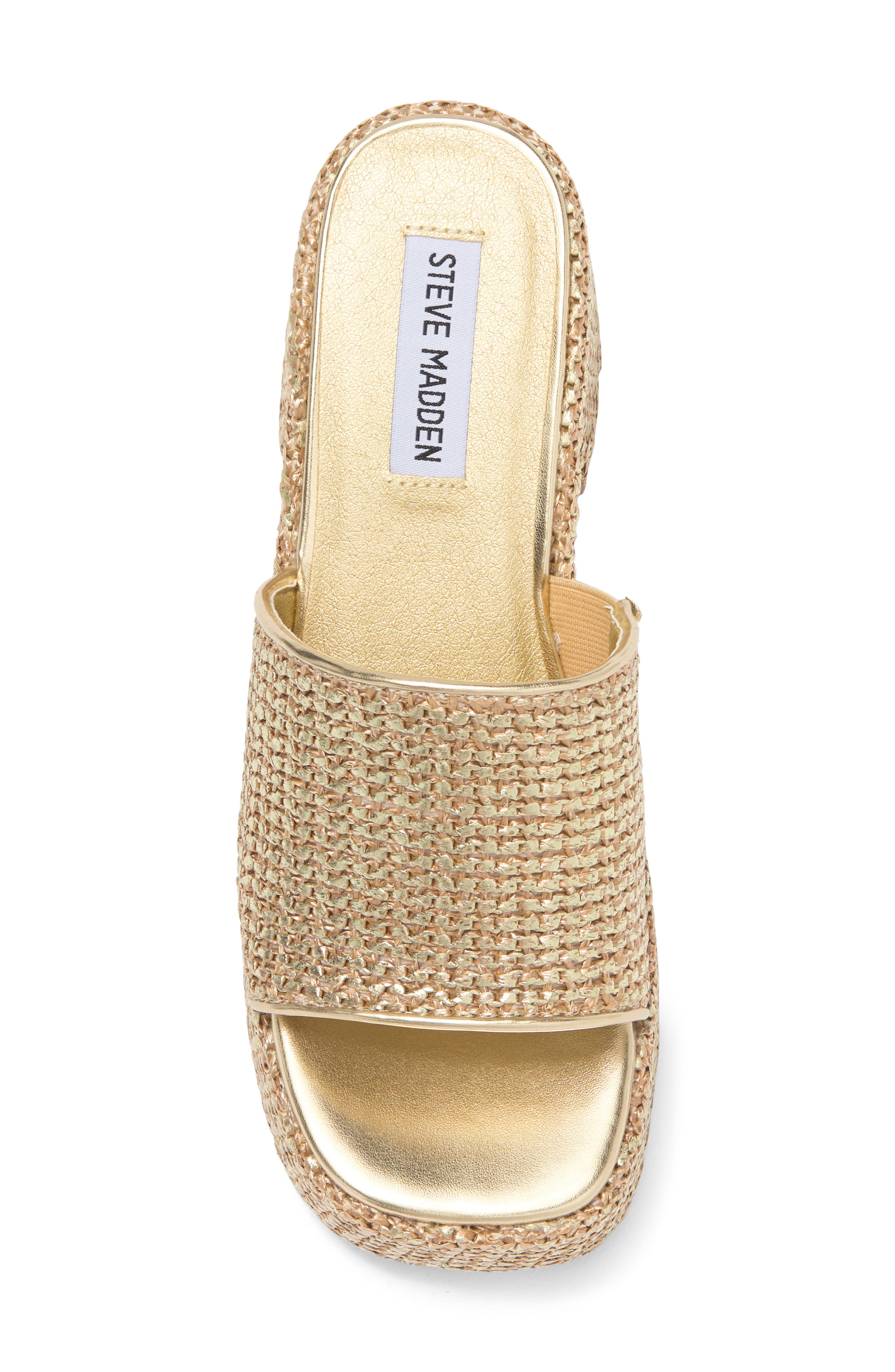 Steve Madden Reign Platform Mule, Alternate, color, Gold Multi