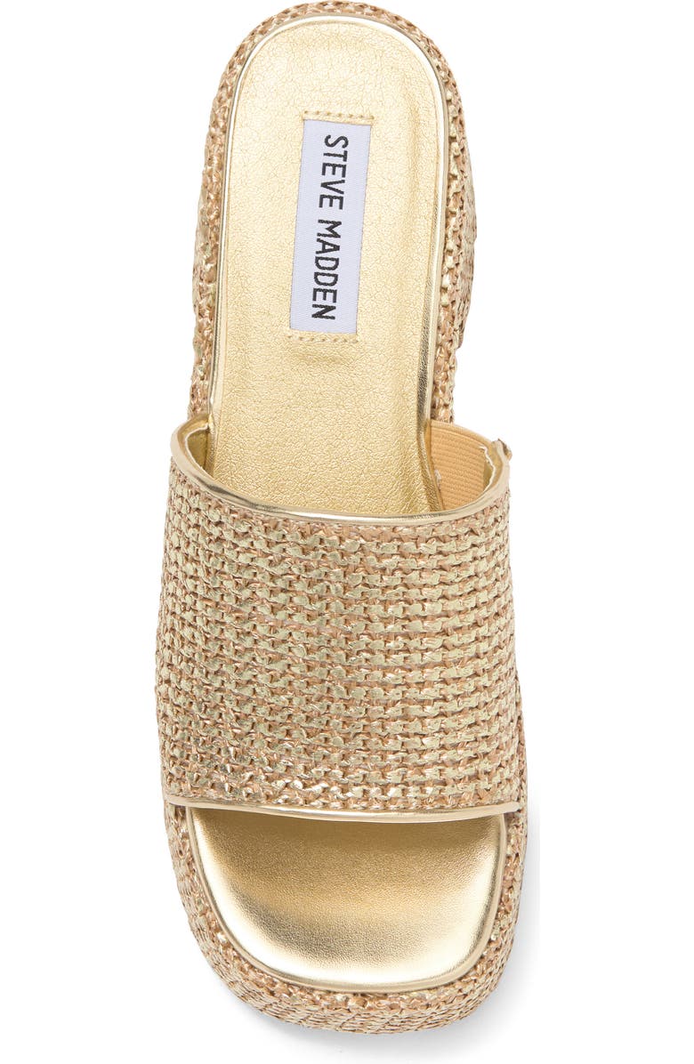 Steve Madden Reign Platform Mule, Alternate, color, Gold Multi
