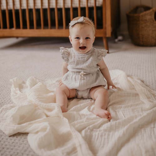 Parker Baby Co. Swaddle Set In Rose